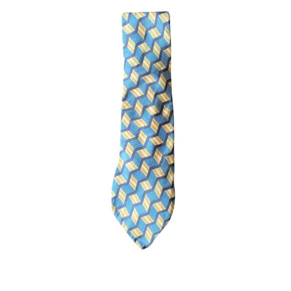 Kelly Men’s Blue & Yellow Tie - Picture 1 of 4
